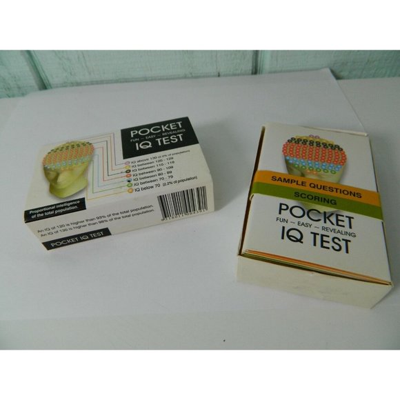 Pocket IQ Test...By Dynamo House, Great Party Favor Game Information Smart Intel - Picture 3 of 8